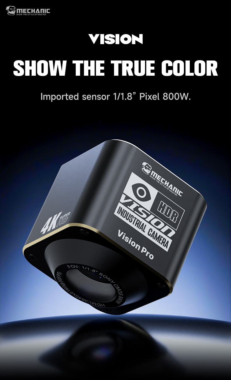 4K Microscope Camera Sony Sensor - ميكانيكي فيجن برو IMX678 سوني الاستشعار