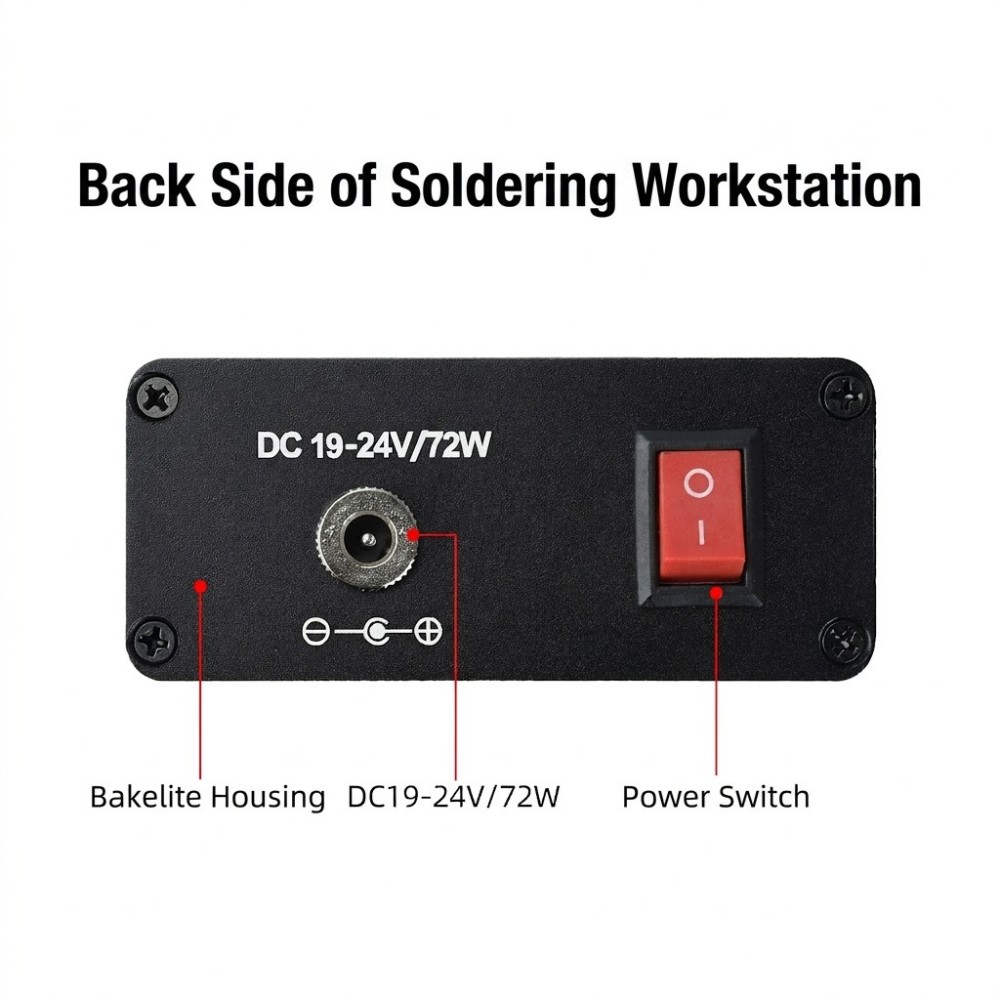 T12 Soldering Station Oled - محطة لحام T12، تعمل بجهد كهربائي