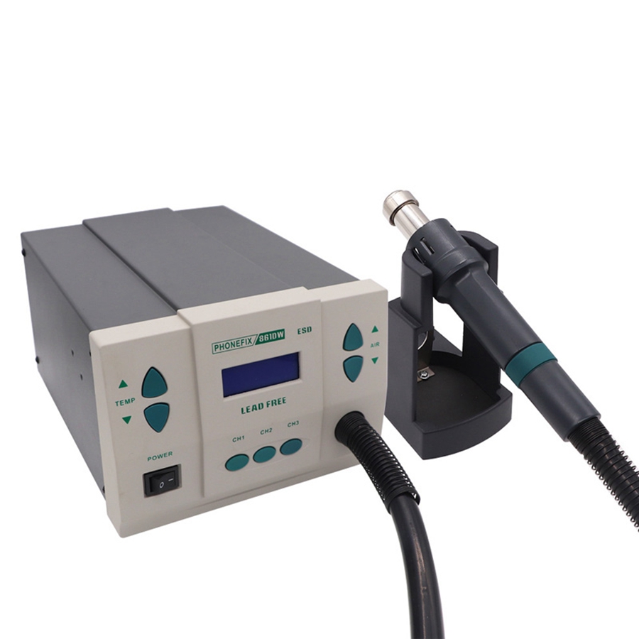 محطة لحام رقمية محمولة 861DW ب - مراجعة Hot Air Rework Station 861Dw وسعره