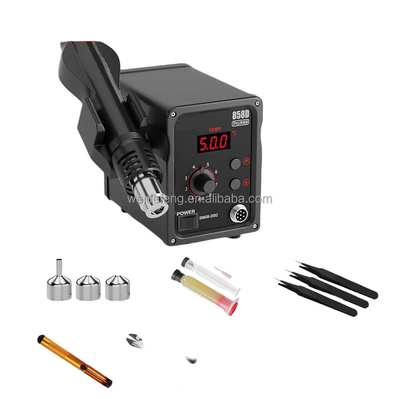 محطة إعادة العمل الكهربائية مع - مراجعة 2 In 1 Soldering Rework Station 750W وسعره
