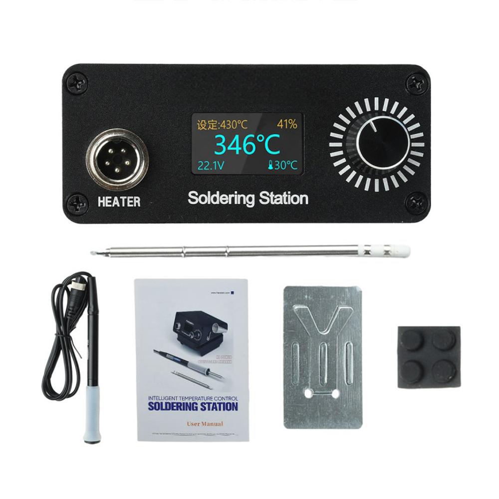 محطة لحام T12، تعمل بجهد كهربا - مراجعة T12 Soldering Station Oled وسعره