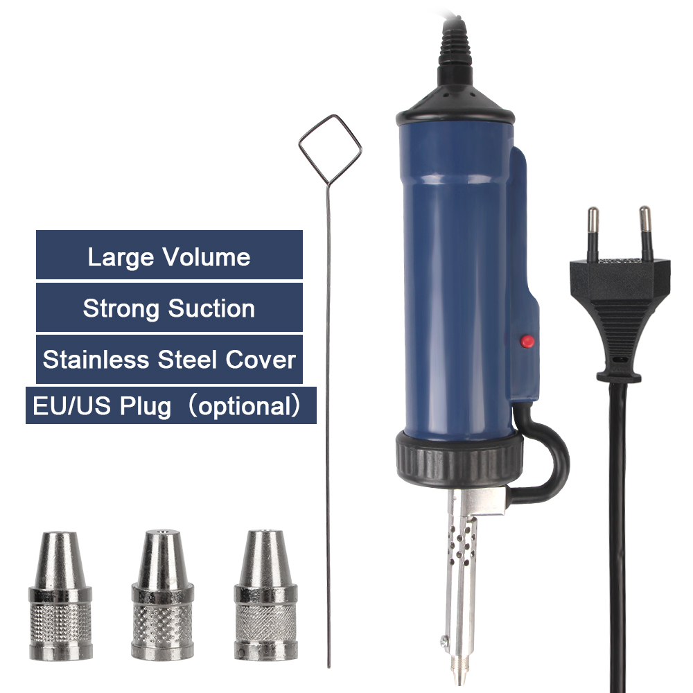 ماكينة إزالة اللحام الجديدة مص - مراجعة Desoldering Pump Electric Vacuum Station وسعره