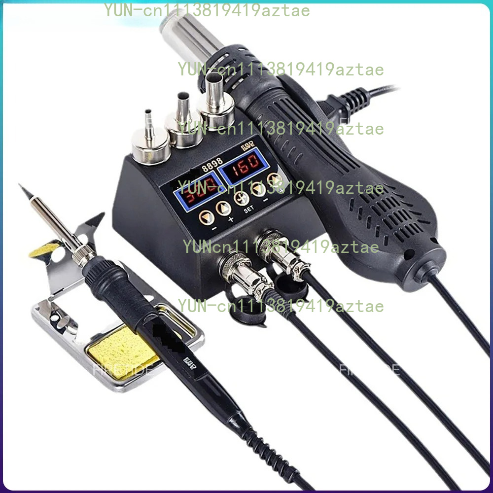محطة لحام 750 واط 2 في 1 مع مس - مراجعة 2 In 1 Soldering Rework Station 750W وسعره